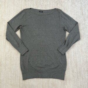 Vila Milano Fall Bling Gray Wool Blend Sweater
